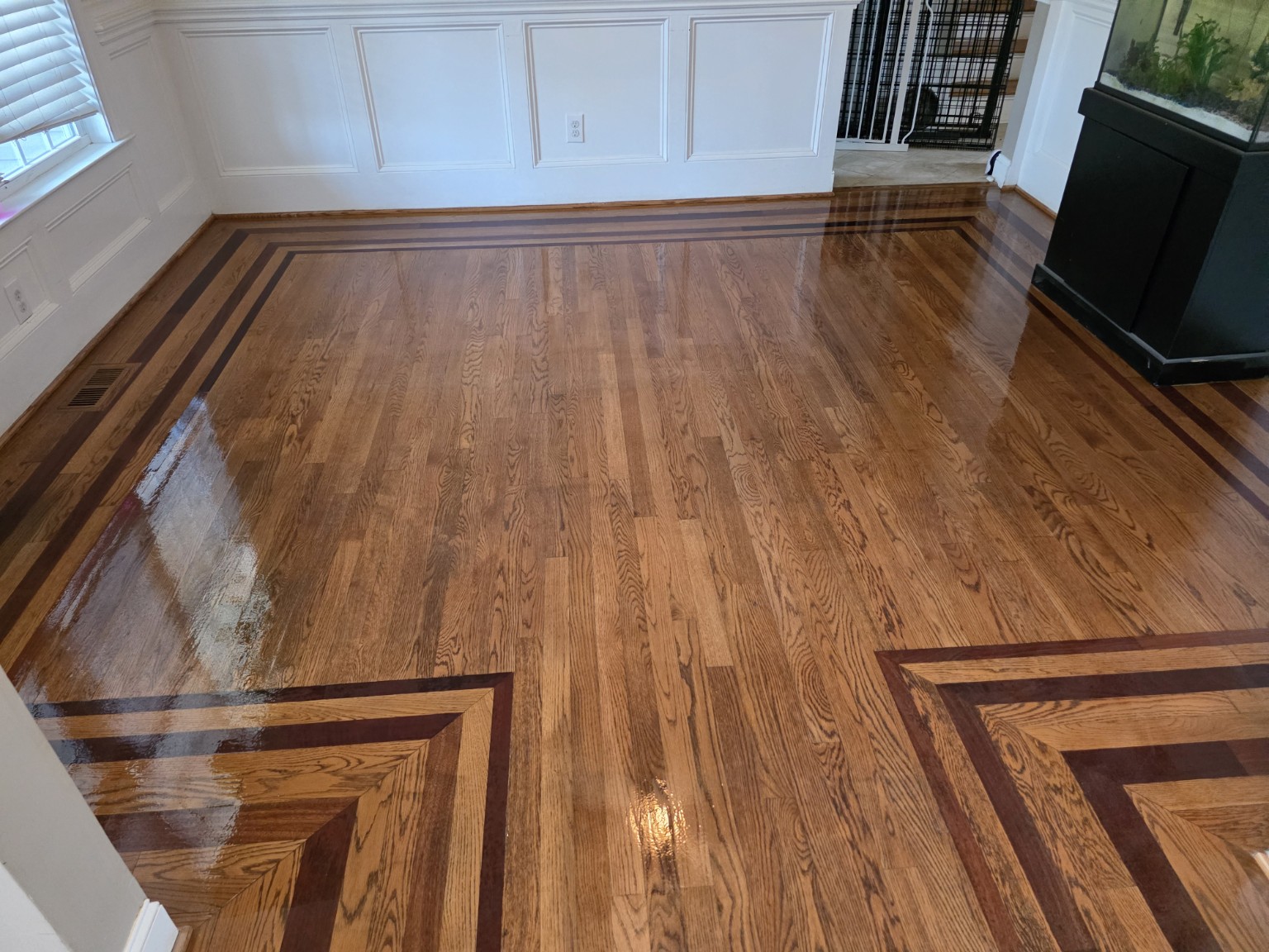Historic hardwood floor restoration