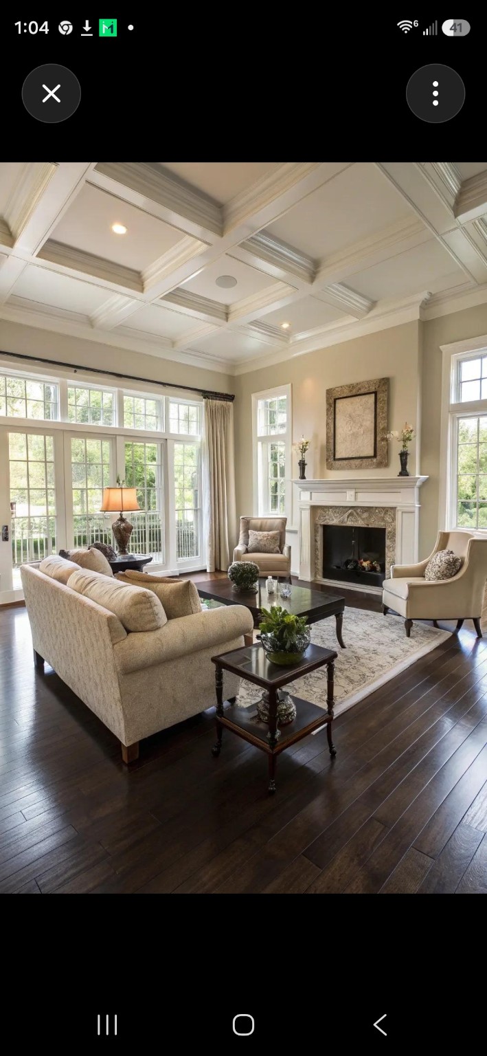 Finished hardwood floor in a 1950s Washington North Carolina home